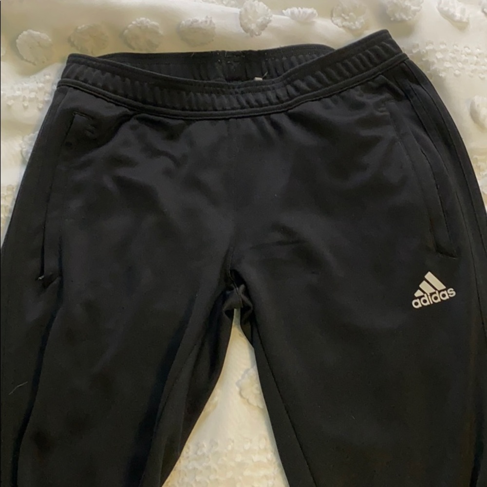 Size small black Adidas joggers